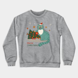 halloween cat Crewneck Sweatshirt